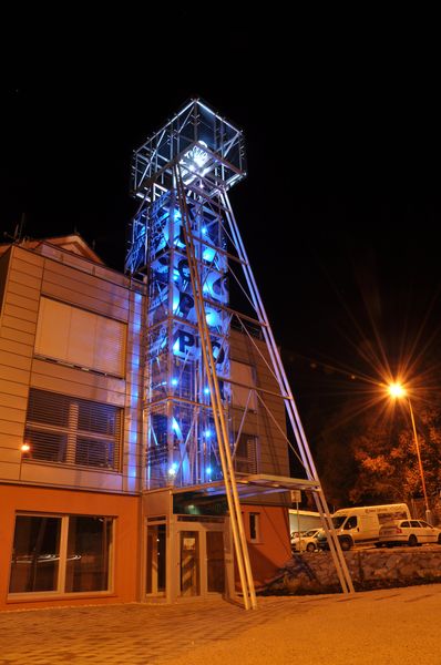 The maquette of mine tower in Spisska Nova Ves, Slovakia 15